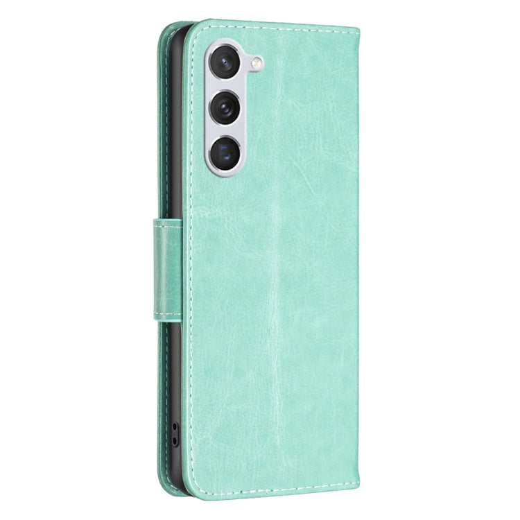 Custodia in pelle con motivo a due farfalle per Samsung Galaxy S25 e S25+ 5G