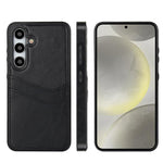 Custodia in pelle Litchi con slot per carte per Samsung Galaxy S24+, S24, S23