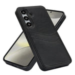 Custodia in pelle Litchi con slot per carte per Samsung Galaxy S24+, S24, S23