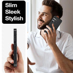 Custodia in pelle Litchi con slot per carte per Samsung Galaxy S24+, S24, S23