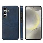 Custodia in pelle Litchi con slot per carte per Samsung Galaxy S24+, S24, S23