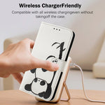 Custodia in pelle con motivo colorato per iPhone 13 Pro