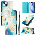 Custodia in pelle con motivo colorato per iPhone 14 Plus