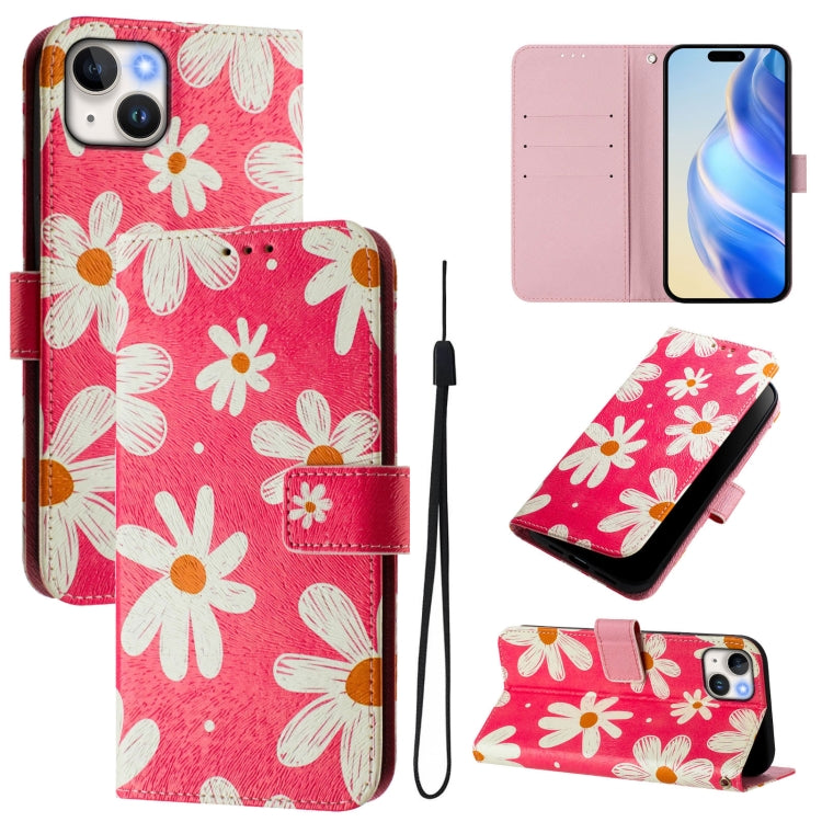 Custodia in pelle con motivo colorato per iPhone 14 Plus