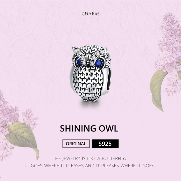 Perline gufo in argento sterling 925 per gioielli fai-da-te