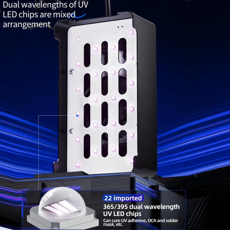 Lampada polimerizzazione UV 7" Qianli UVC17 con timer