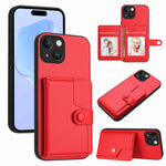 Borsa per carte con bottone RFID Custodia antifurto per telefono, For iPhone 14 Plus, For iPhone 14, For iPhone 14 Pro, For iPhone 14 Pro Max