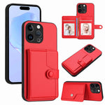 Borsa per carte con bottone RFID Custodia antifurto per telefono, For iPhone 14 Plus, For iPhone 14, For iPhone 14 Pro, For iPhone 14 Pro Max