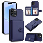 Borsa per carte con bottone RFID Custodia antifurto per telefono, For iPhone 13 mini, For iPhone 12, For iPhone 12 Pro Max, For iPhone 12 Pro