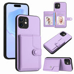 Borsa per carte con bottone RFID Custodia antifurto per telefono, For iPhone 12 mini, For iPhone 11 Pro Max, For iPhone 11, For iPhone 11 Pro