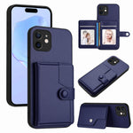 Borsa per carte con bottone RFID Custodia antifurto per telefono, For iPhone 12 mini, For iPhone 11 Pro Max, For iPhone 11, For iPhone 11 Pro