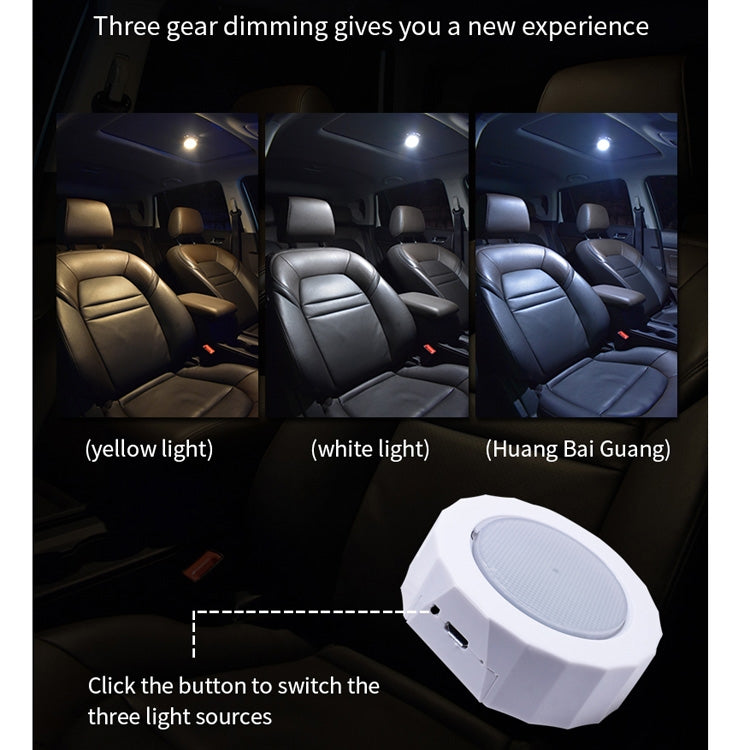 Luce di lettura LED per auto con ricarica USB 5V 1W