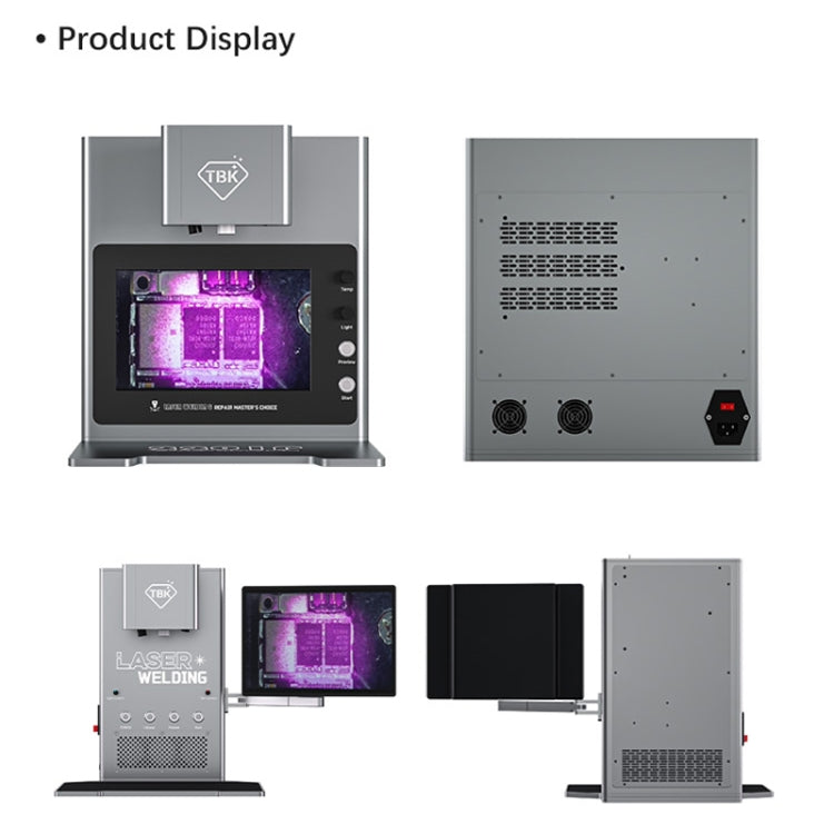 Saldatrice termostatica laser TBK 2203 con telecamera HD