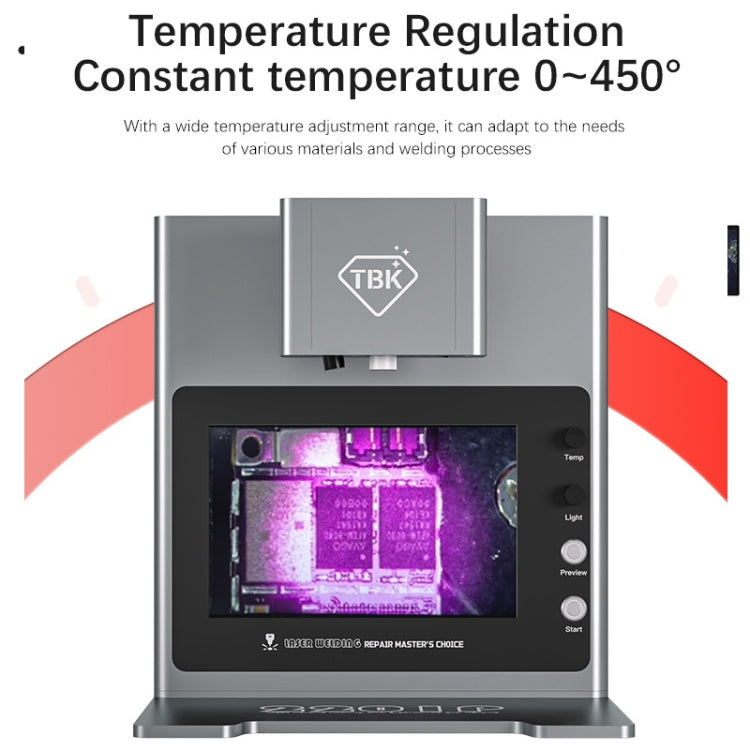 Saldatrice termostatica laser TBK 2203 con telecamera HD