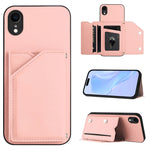 Custodia per telefono con quattro slot per carte Skin Feel e cinturino da polso, For iPhone X / XS, For iPhone XR, For iPhone XS Max, For iPhone 7 Plus / 8 Plus