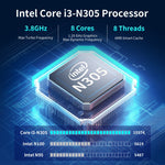 Jumper N305 Mini PC Intel Alder Lake-N 16GB RAM 512GB SSD