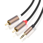 Connettore audio 3,5 mm maschio a 2 RCA maschio 1-3 m