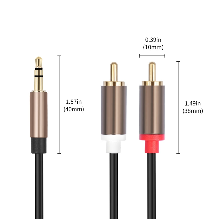 Connettore audio 3,5 mm maschio a 2 RCA maschio 1-3 m