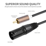 Cavo audio bilanciato 2 RCA maschio a 2 XLR maschio 1.5m 3m