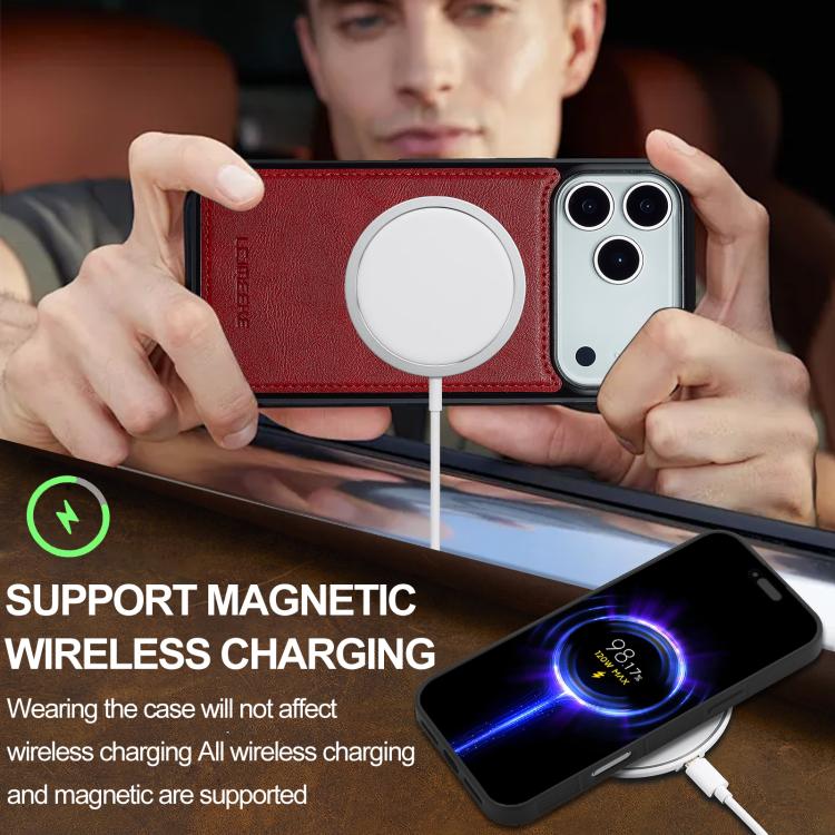 Custodia per telefono LC.IMEEKE 2 in 1 RFID Magsafe, For iPhone 17e / 16e, For iPhone 17 Pro Max, For iPhone 17 Pro, For iPhone 17
