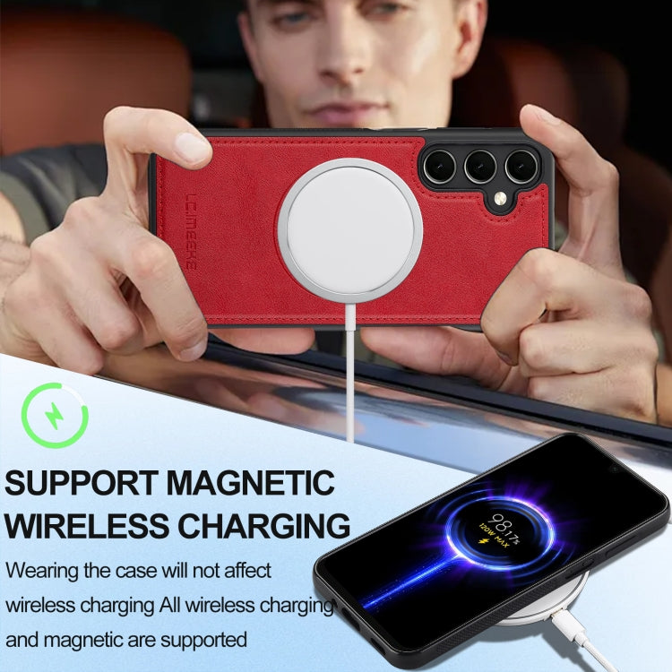 Custodia telefono LC.IMEEKE 2 in 1 RFID MagSafe per Samsung Galaxy S24 S23 S20