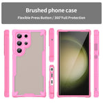 Custodia Armor Glaze PC Hybrid TPU per Samsung Galaxy S23 Ultra, S23+, S23 e S22