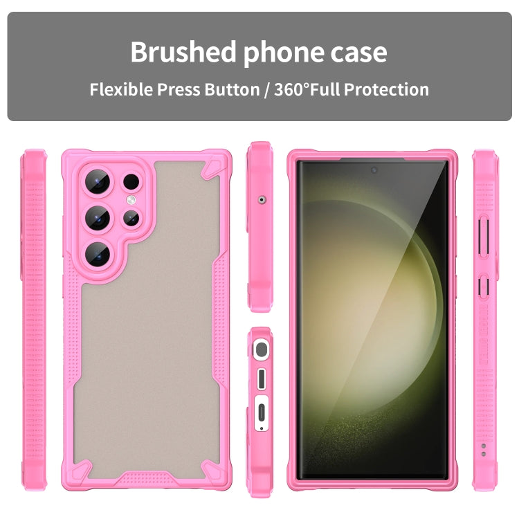 Custodia Armor Glaze PC Hybrid TPU per Samsung Galaxy S23 Ultra, S23+, S23 e S22