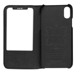 Custodia in pelle QIALINO a ribalta per iPhone XS e X