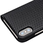 Custodia in pelle QIALINO a ribalta per iPhone XS e X