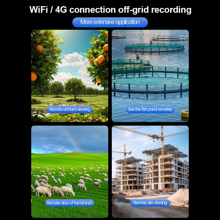 Telecamera HD per esterni WiFi solare 6MP IP66