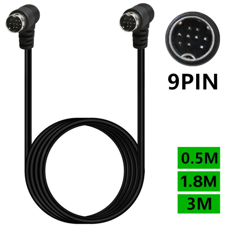 Cavo adattatore audio mini DIN 9 pin doppia curvatura 0.5-3m