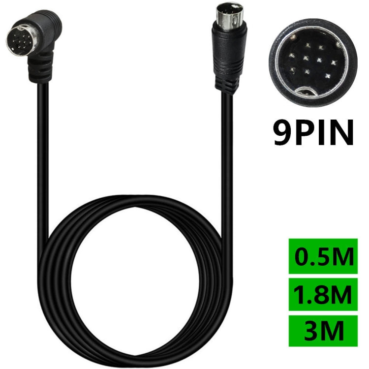 Cavo adattatore audio mini DIN 9 pin curvo 0,5-3 metri