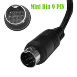 Cavo adattatore mini DIN 9 pin 90° maschio-femmina 0,5-3 m
