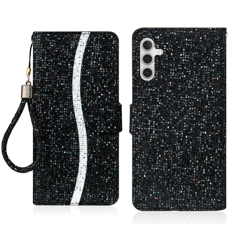Custodia in pelle glitter per Samsung Galaxy A36 e A16 4G/5G