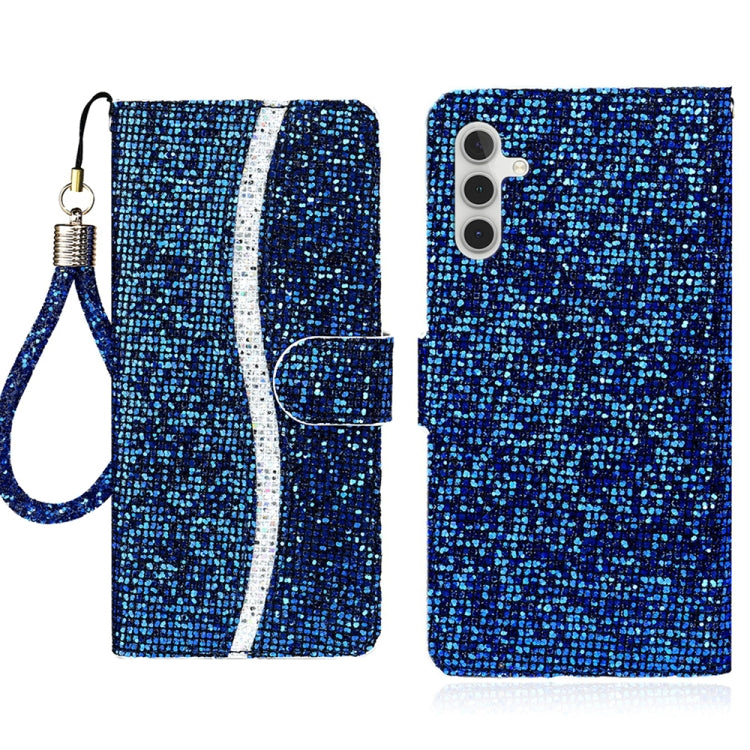 Custodia in pelle glitter per Samsung Galaxy A36 e A16 4G/5G