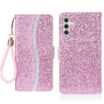 Custodia in pelle glitter per Samsung Galaxy A36 e A16 4G/5G