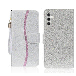 Custodia in pelle glitter per Samsung Galaxy A36 e A16 4G/5G