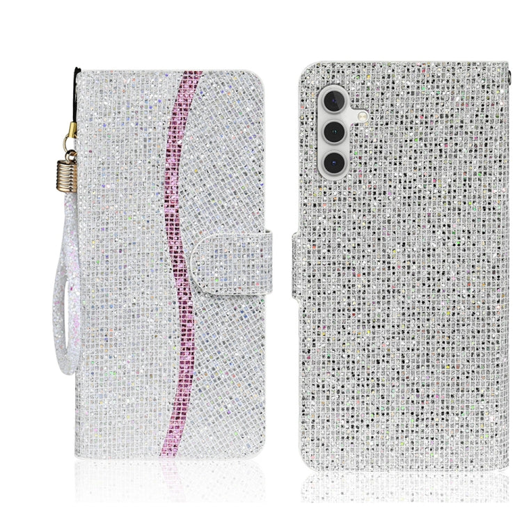 Custodia in pelle glitter per Samsung Galaxy A36 e A16 4G/5G