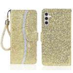 Custodia in pelle glitter per Samsung Galaxy A36 e A16 4G/5G