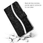 Custodia in pelle glitter per Samsung Galaxy A36 e A16 4G/5G
