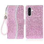 Custodia in pelle glitter per Samsung Galaxy A36 e A16 4G/5G