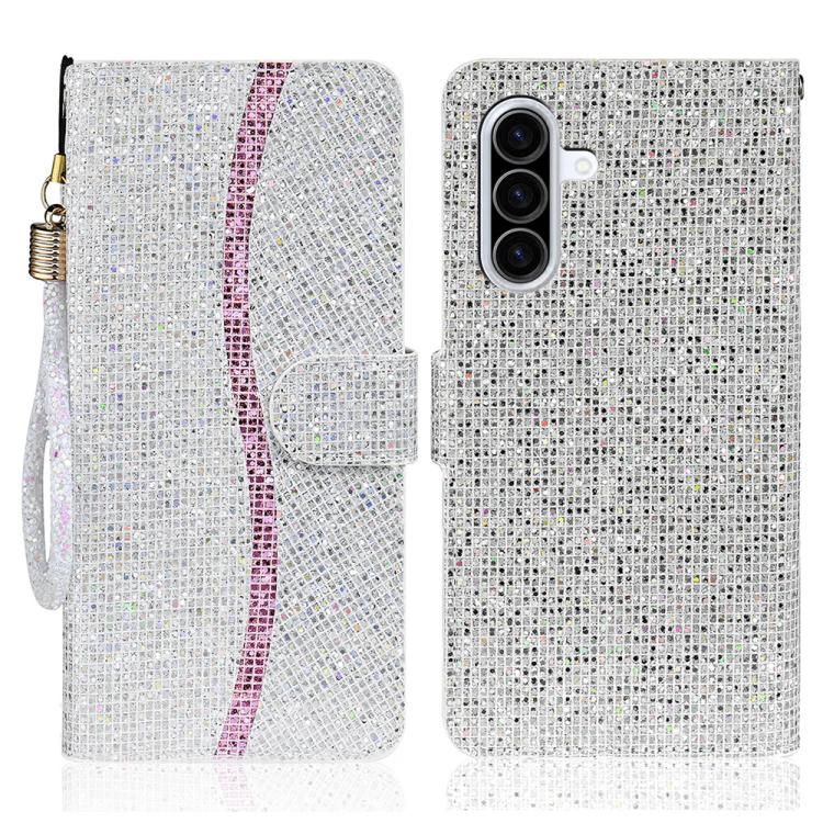 Custodia in pelle glitter per Samsung Galaxy A36 e A16 4G/5G
