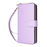 Portafoglio con cerniera e nove slot per carte per Galaxy A08 A06 A07 A57 5G A37