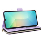 Portafoglio con cerniera e nove slot per carte per Galaxy A08 A06 A07 A57 5G A37