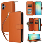 Portafoglio con cerniera e nove slot per carte per Galaxy A08 A06 A07 A57 5G A37