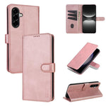 Custodia in pelle di vitello con texture AZNS Skin Feel per Galaxy A08 5G, A18