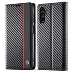 Custodia in pelle e fibra di carbonio per Galaxy A18 5G, Galaxy A18 5G/A18 4G