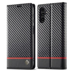 Custodia in pelle e fibra di carbonio per Galaxy A18 5G, Galaxy A18 5G/A18 4G