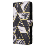 Custodia in pelle con cuciture effetto marmo per Samsung Galaxy S26+ 5G e