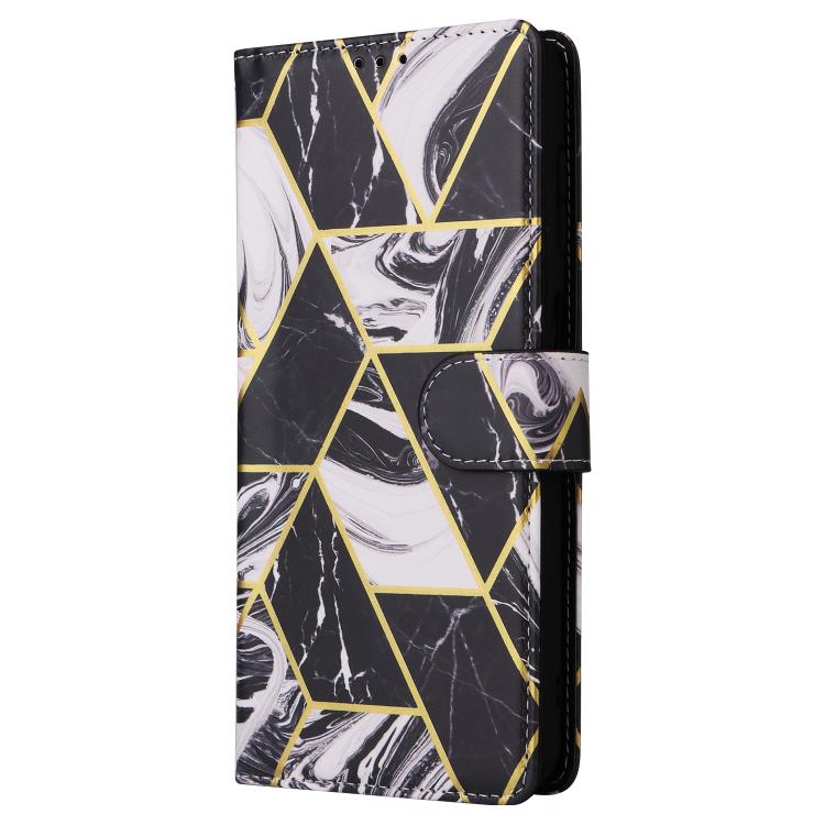 Custodia in pelle con cuciture effetto marmo per Samsung Galaxy S26+ 5G e